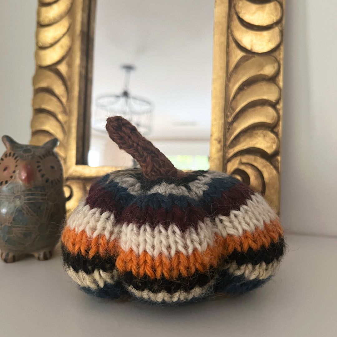 Spices & Stripes Wool Pumpkin