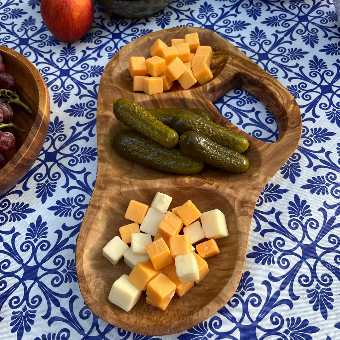 Olive Wood Appetizer Tray: 12"-14"