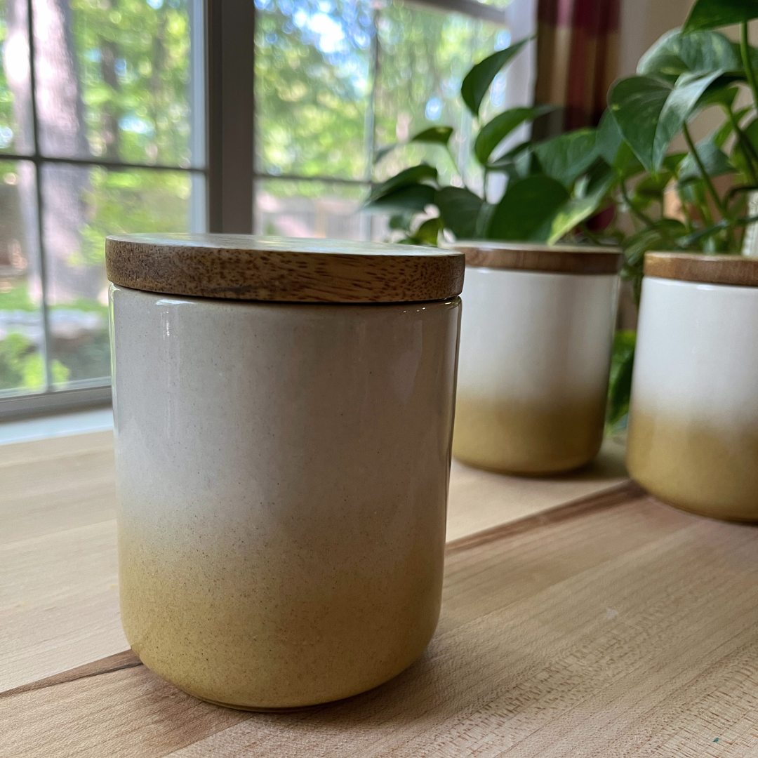 Handcrafted Ceramic Jar with Lid