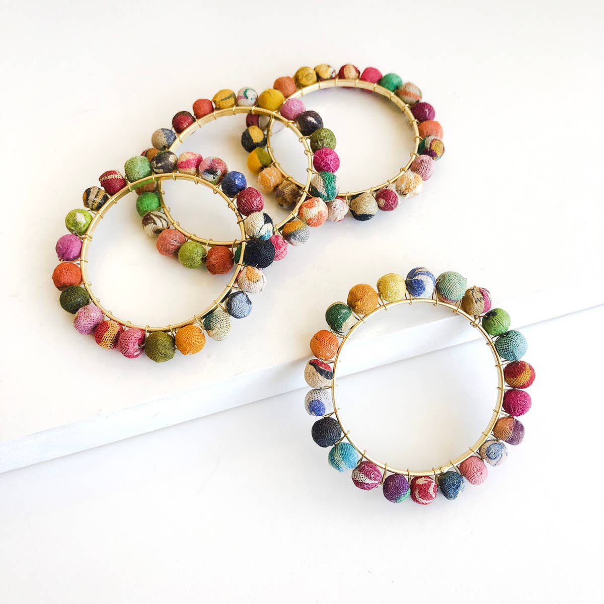 Sari Napkin Rings (Set of 4)