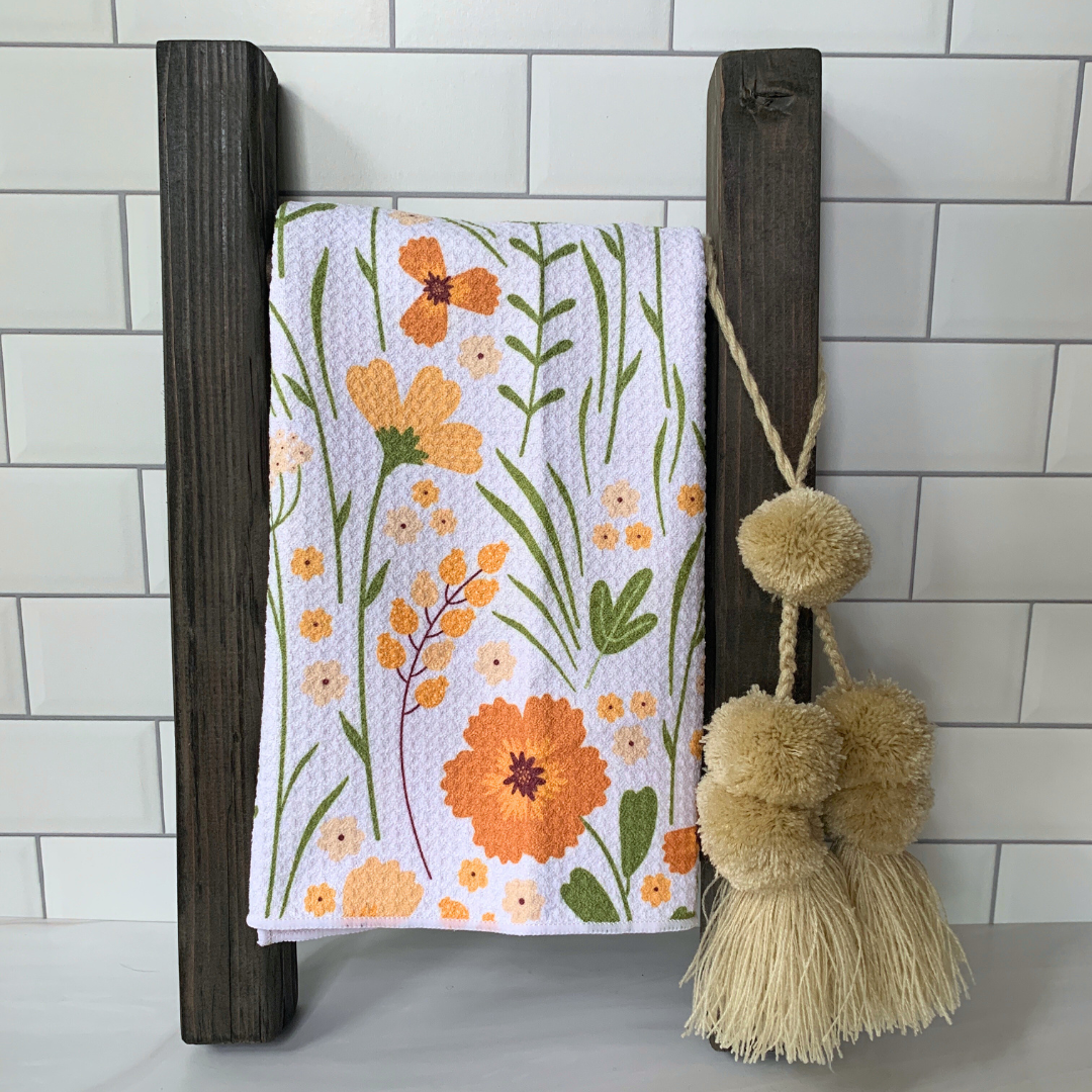 Mini Countertop Reclaimed Wood Ladder - Jacobean color