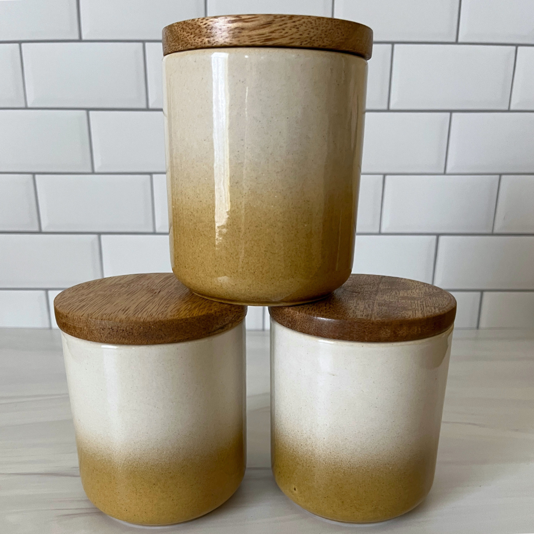 Handcrafted Ceramic Jar with Lid