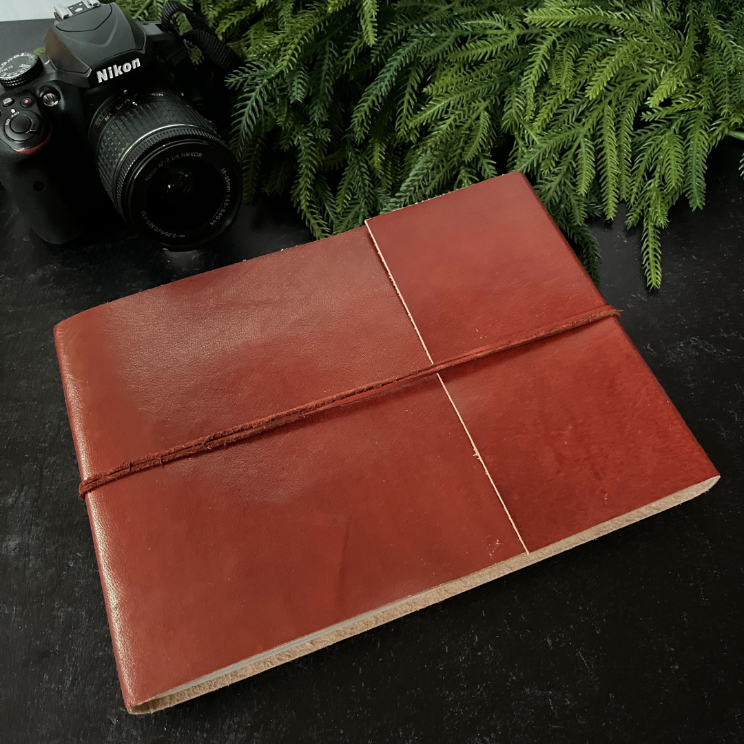 Handmade Distressed Leather Photo Album (2 options)