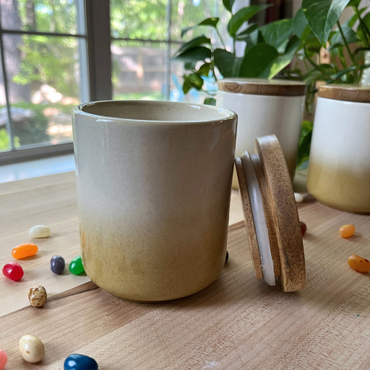 Handcrafted Ceramic Jar with Lid