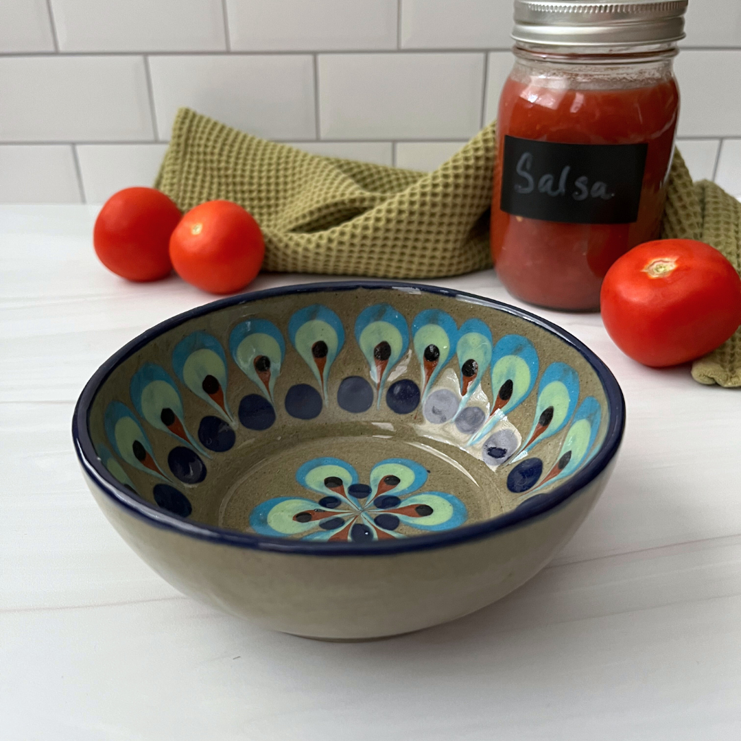 Artisan Serving Bowl Brown