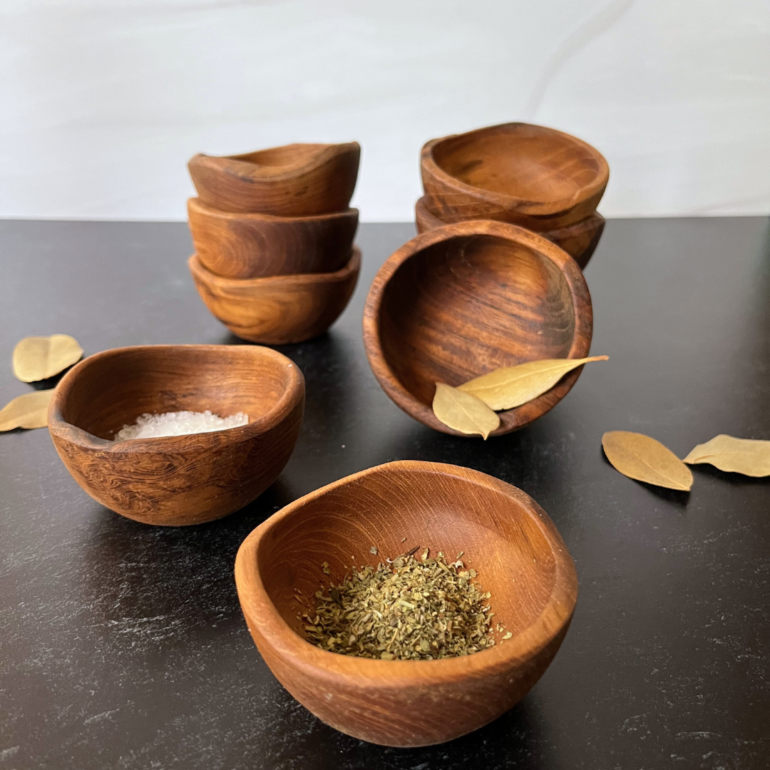 Mise en Place - Teak Prep Bowls