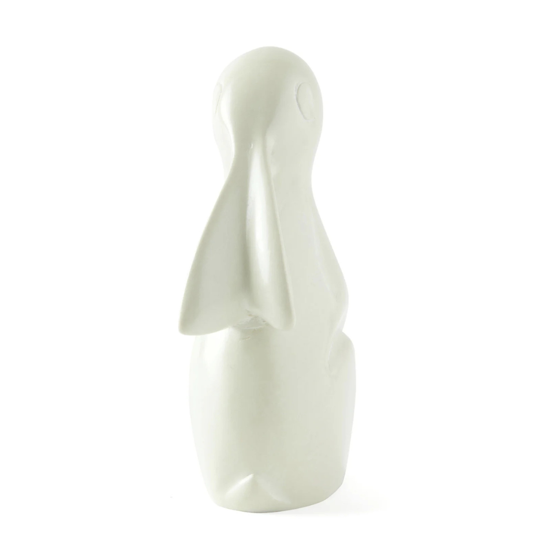 Natural Soapstone Singing Bunny Rabbits