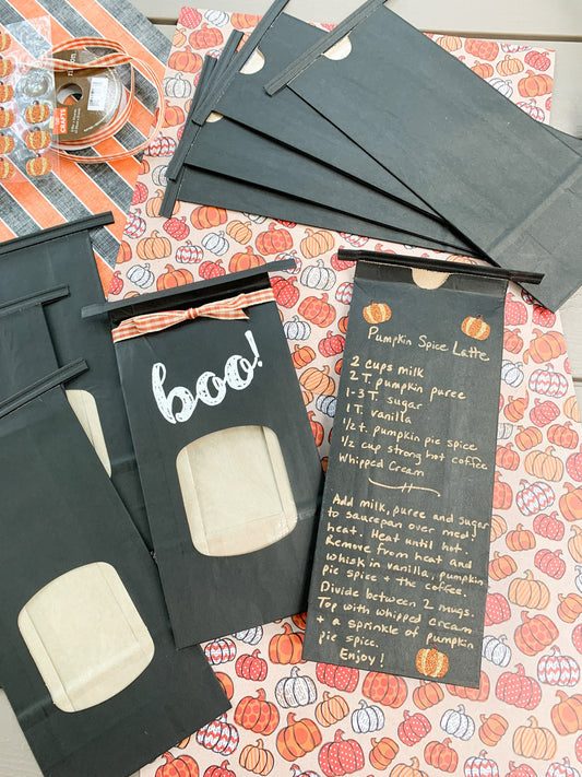 "Chalkboard" Tin Tie Bags