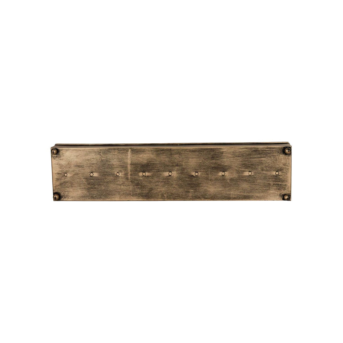 Faye 9 Taper Candle Holder Trough - Brass