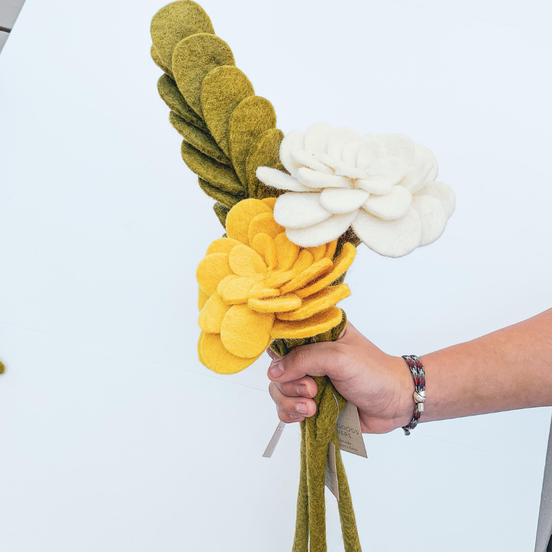 Felted Flowers & Stems