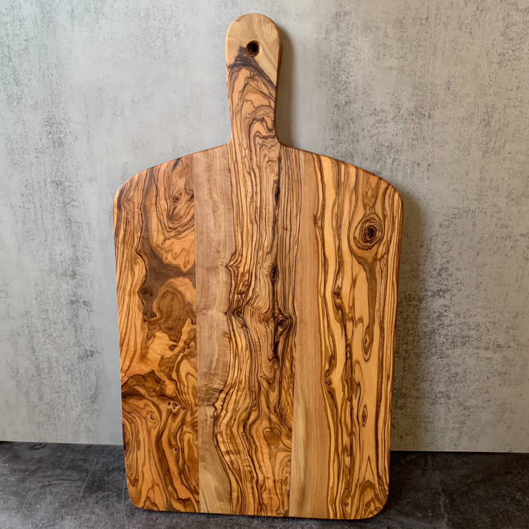 Olive Wood Charcuterie Board with Handle