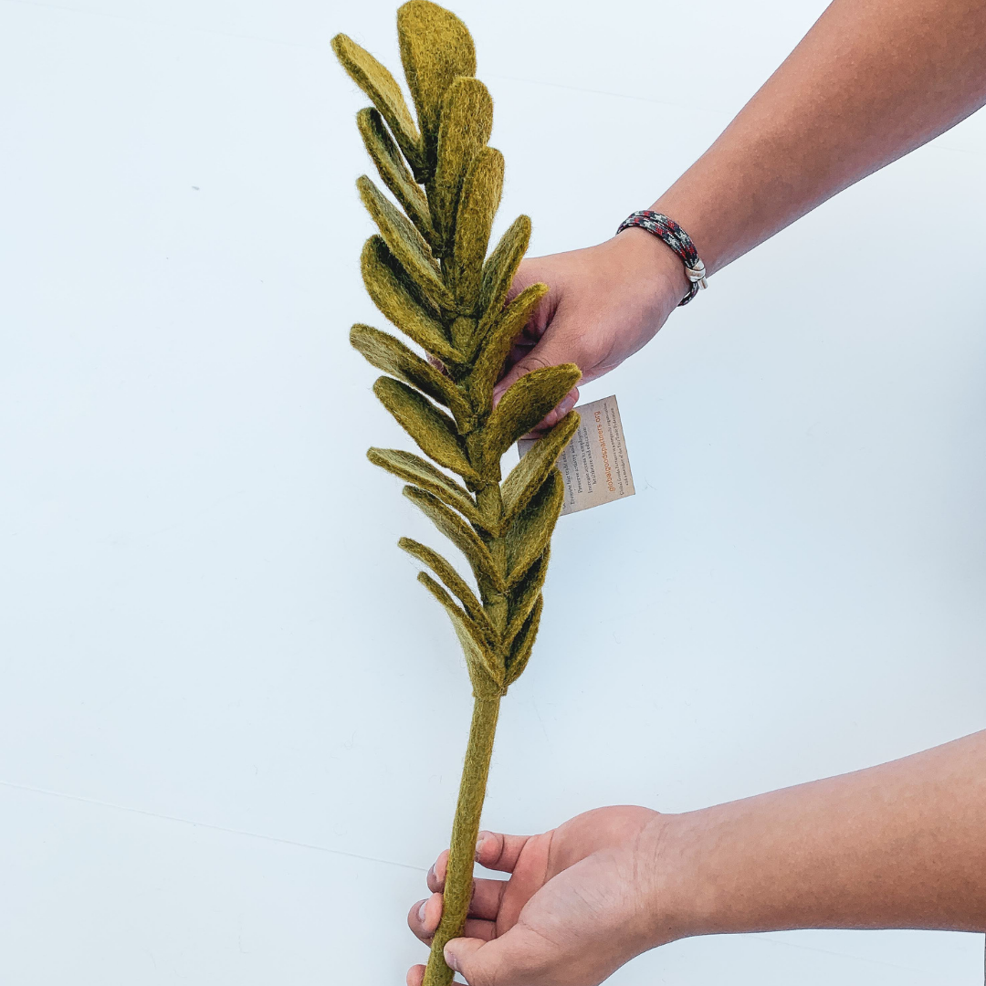Felted Flowers & Stems