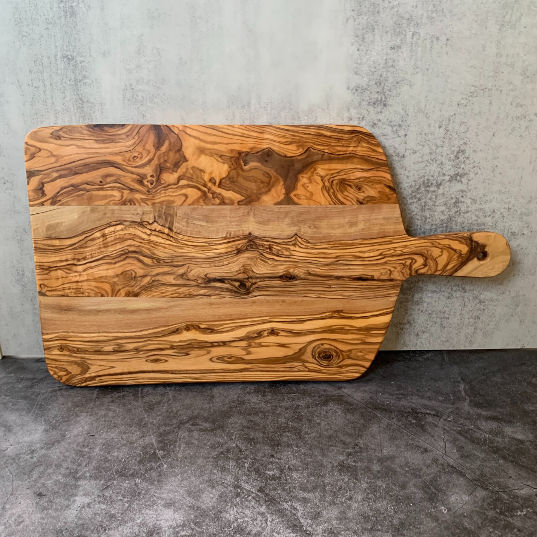 Olive Wood Charcuterie Board with Handle