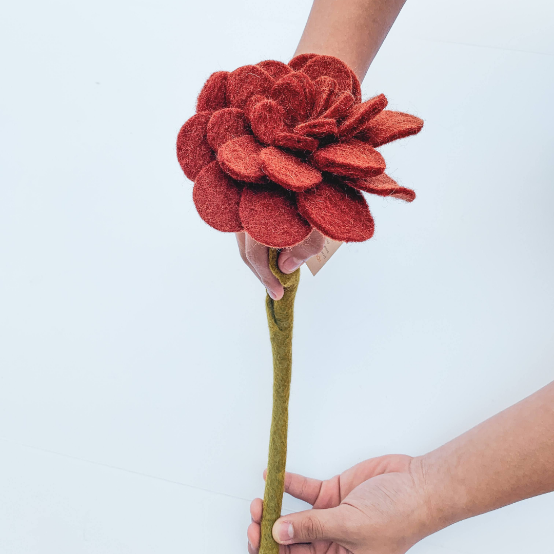 Felted Flowers & Stems