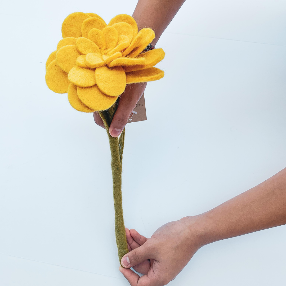 Felted Flowers & Stems