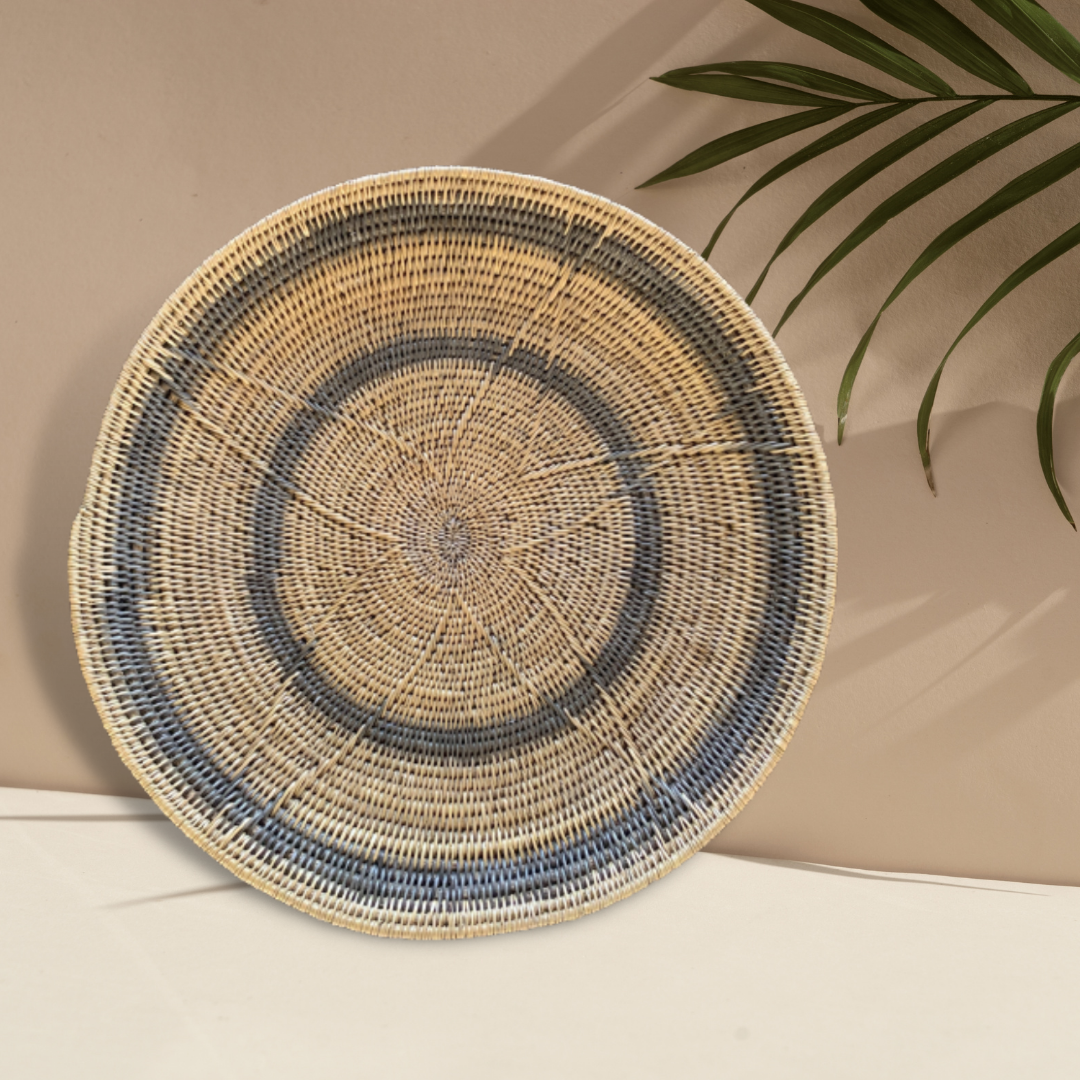 Makenge Root Wedding Basket - Black Rings