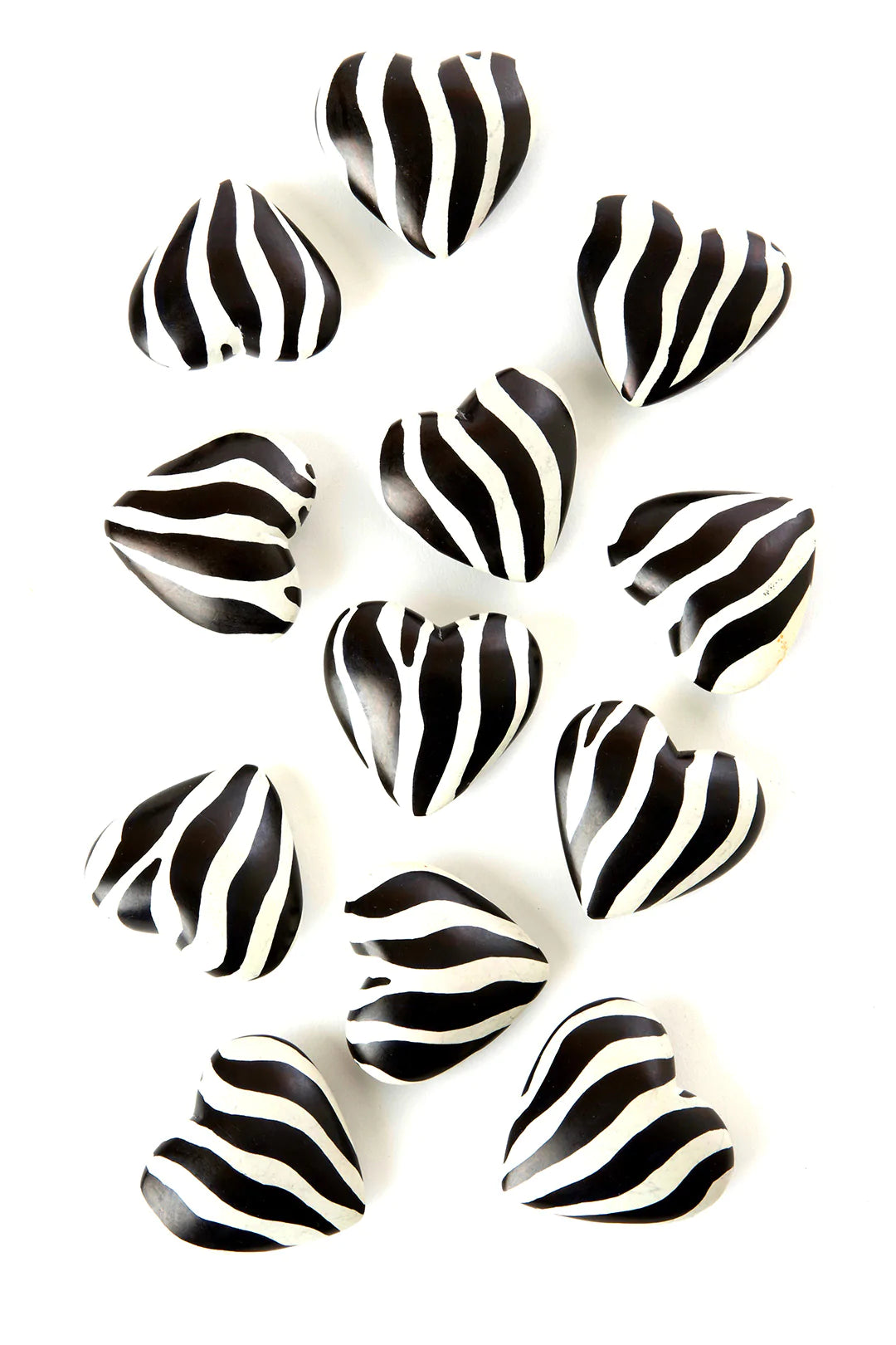 Zebra Print Soapstone Hearts Keepsake