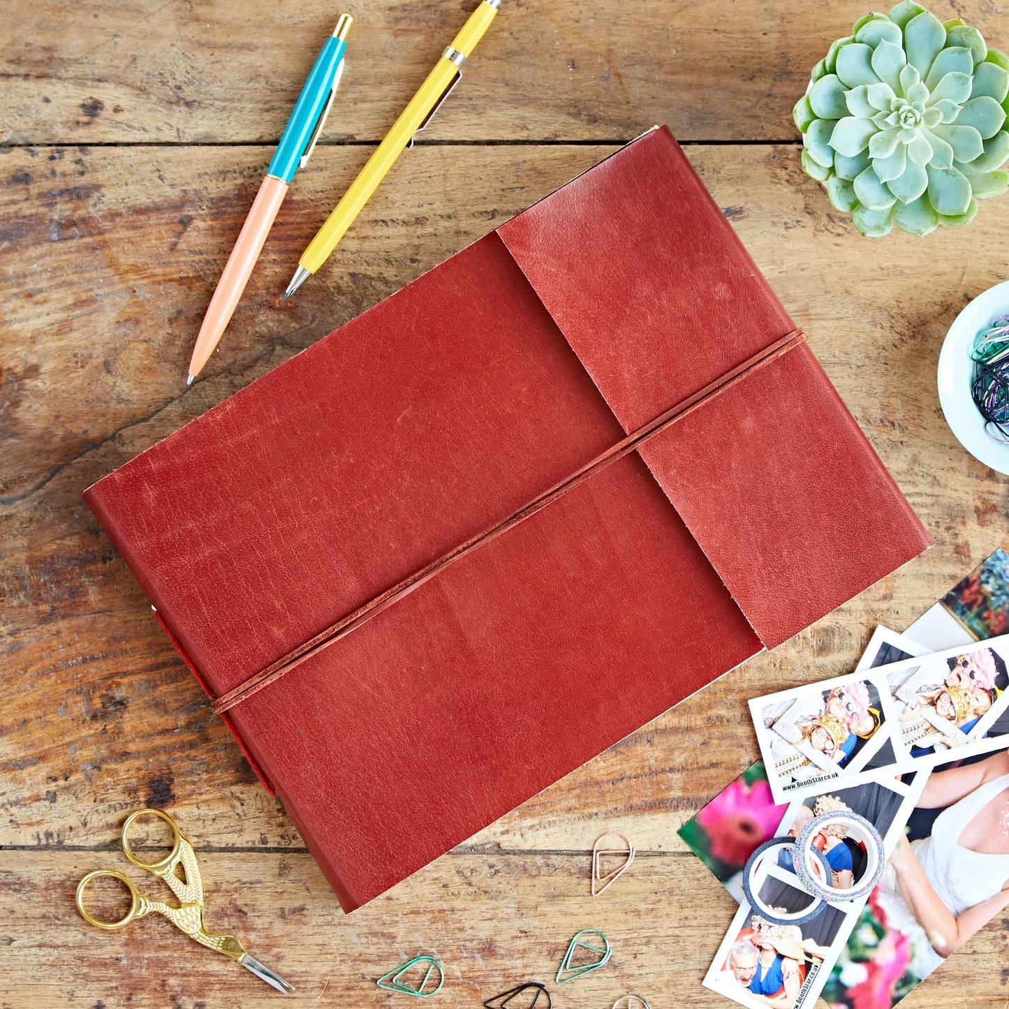 Handmade Distressed Leather Photo Album (2 options)