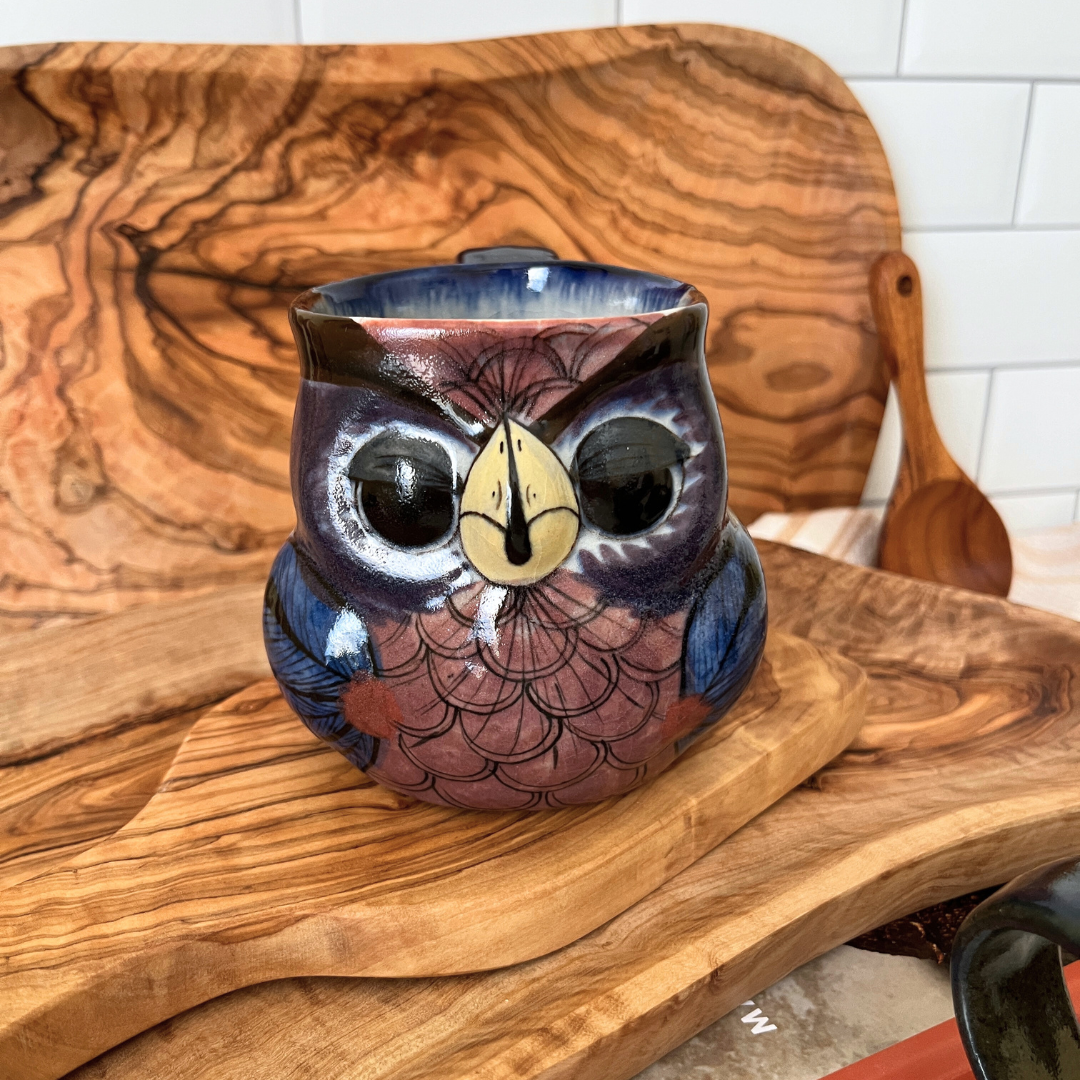 Handcrafted ceramic Owl Mug