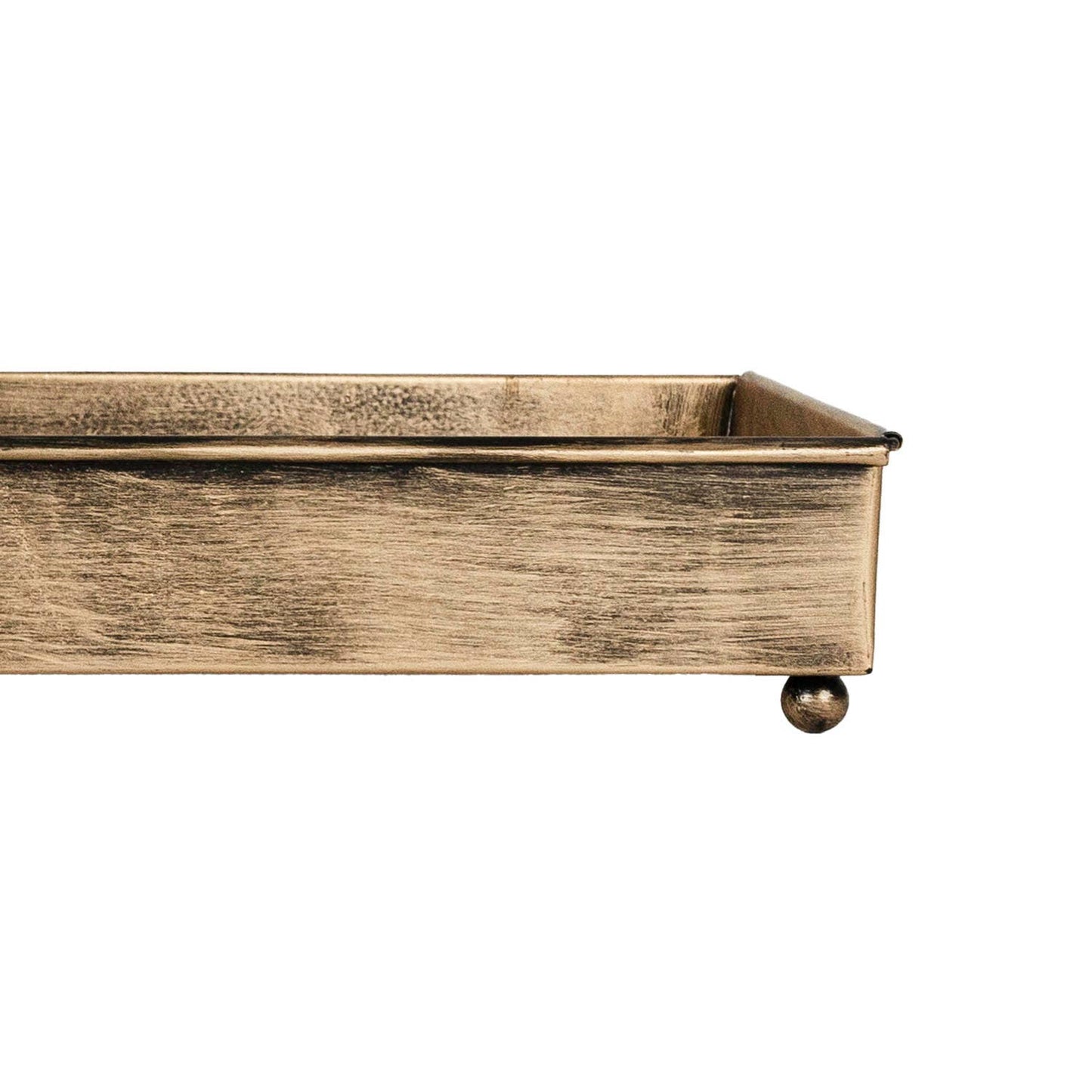 Faye 9 Taper Candle Holder Trough - Brass