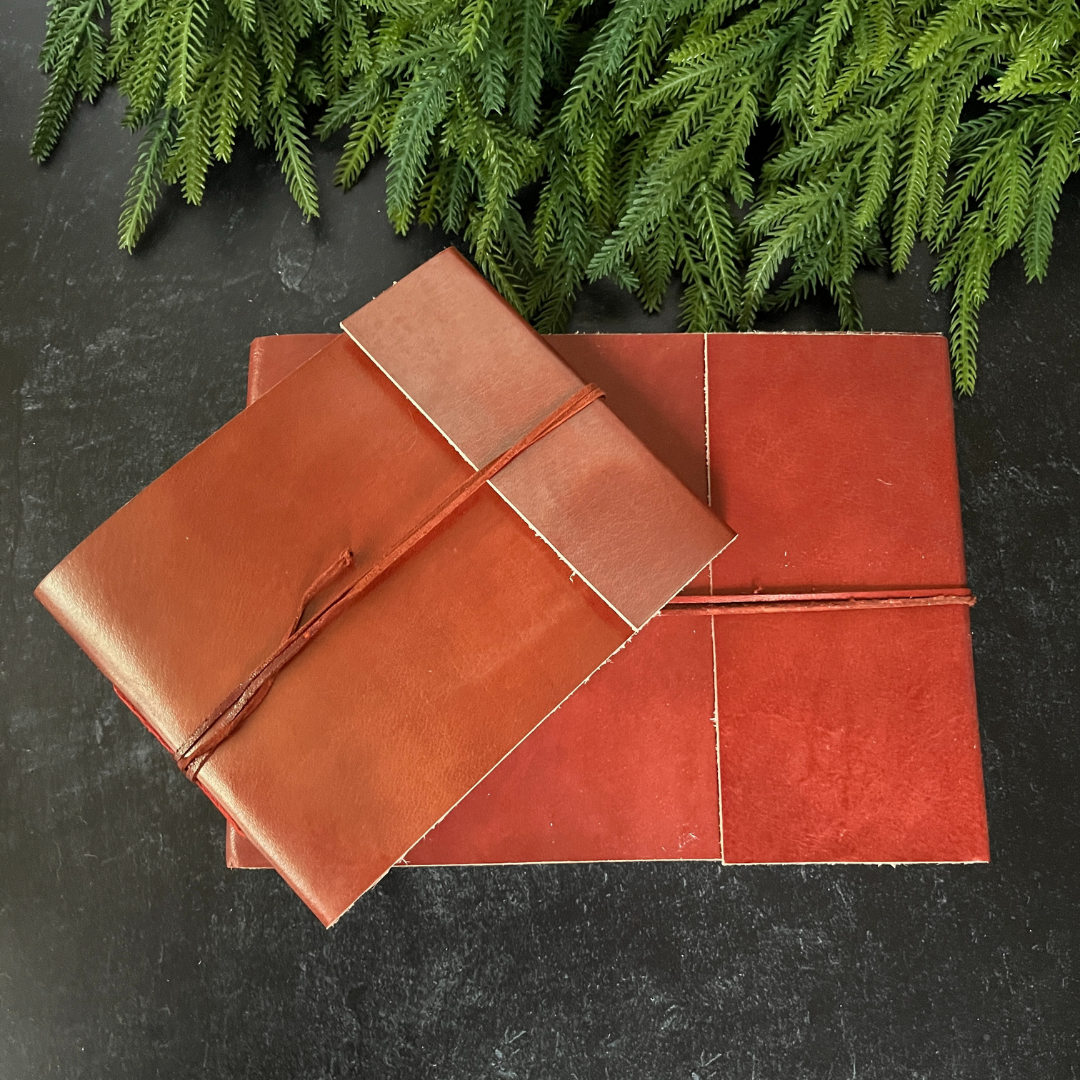Handmade Distressed Leather Photo Album (2 options)