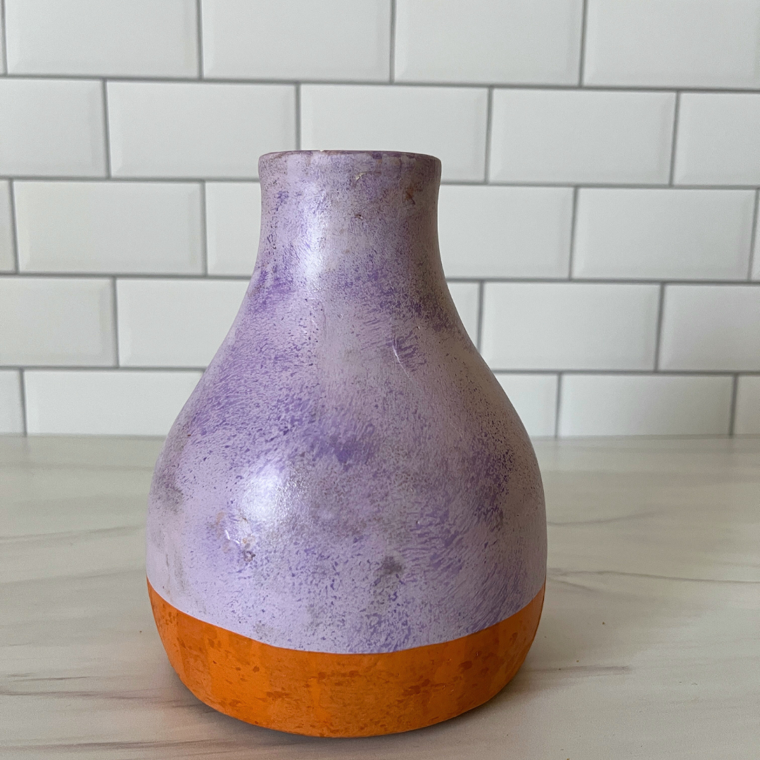 Washed Lavender Bud Vase