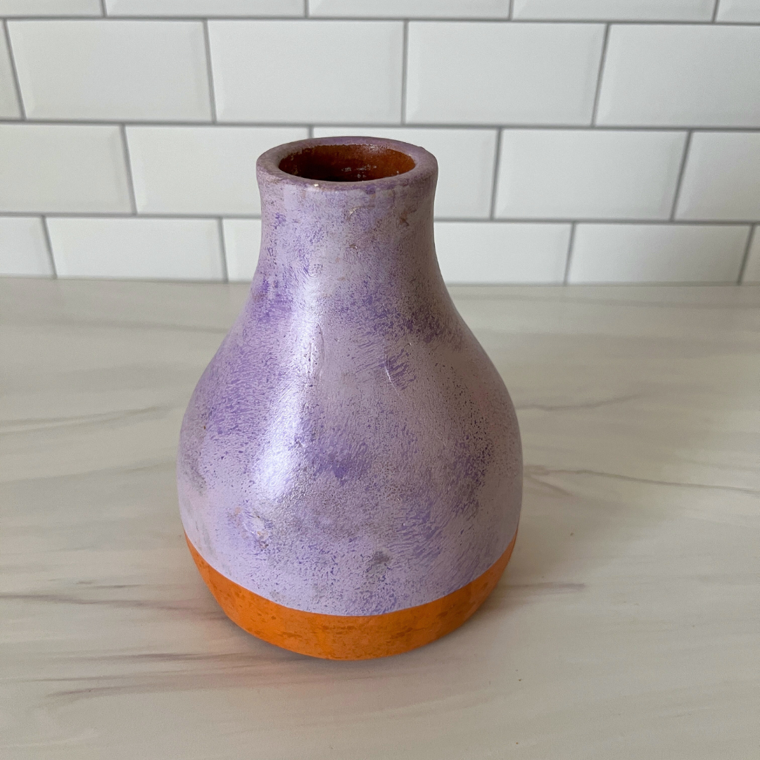 Washed Lavender Bud Vase
