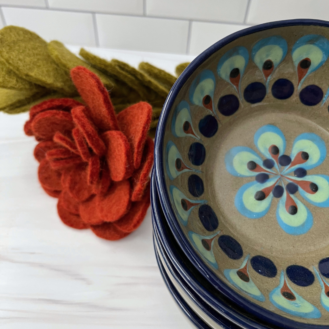 Artisan Serving Bowl Brown