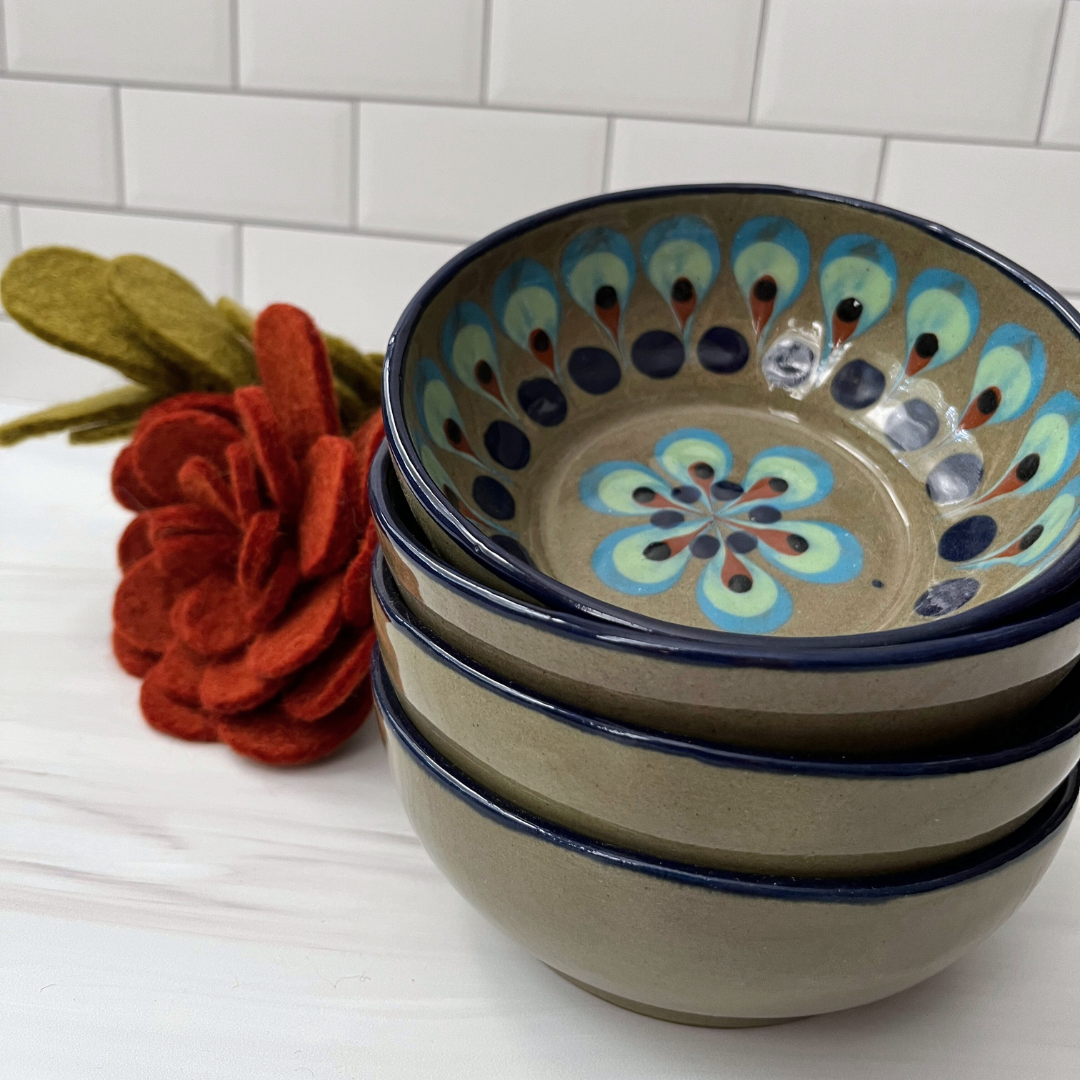 Artisan Serving Bowl Brown