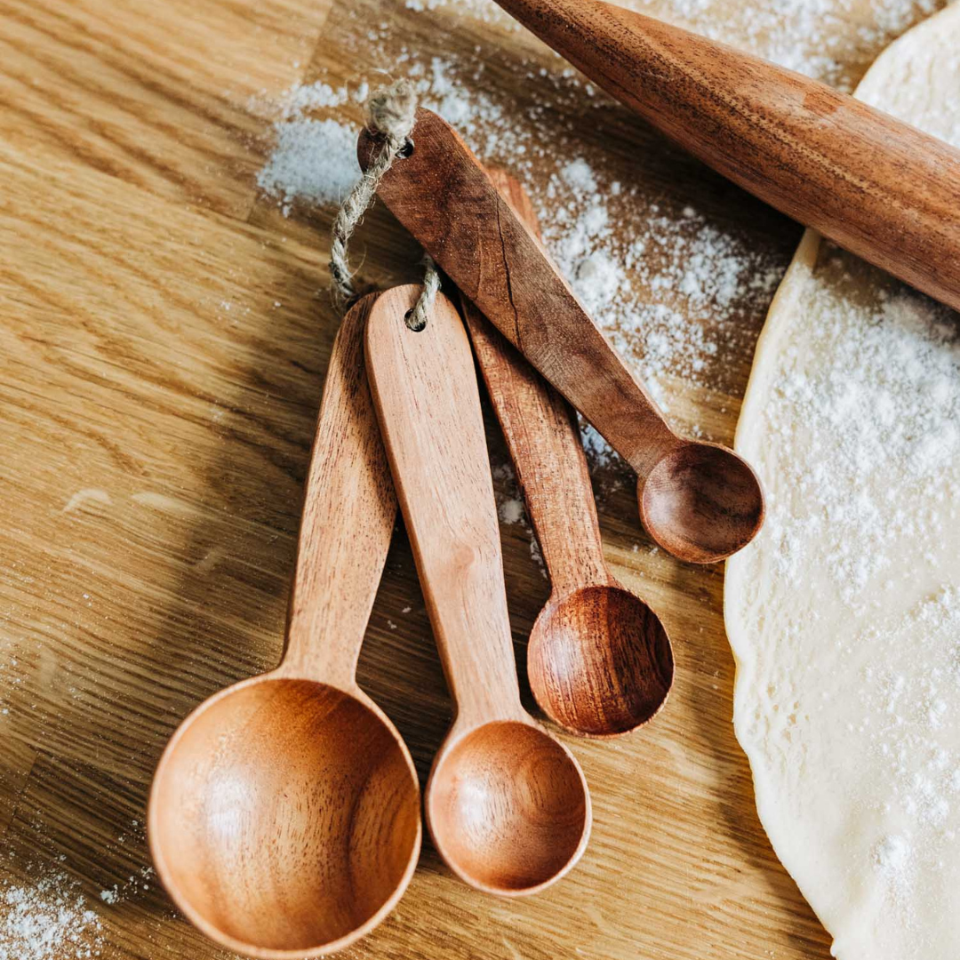 Rustic Wood Measuring Spoons