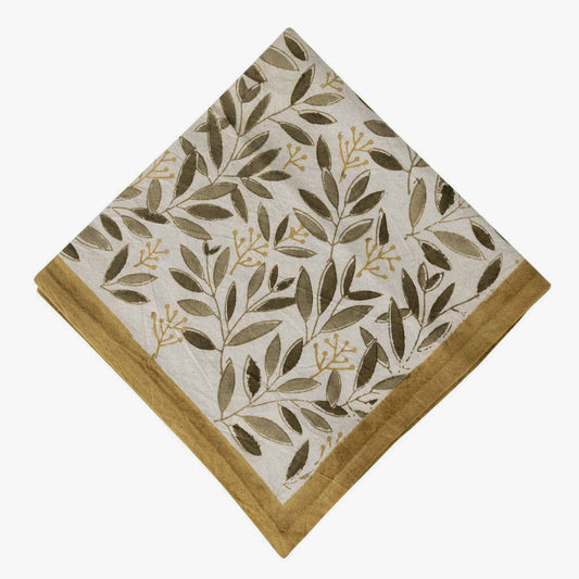 Green Bounty Hand-Block Printed Napkin