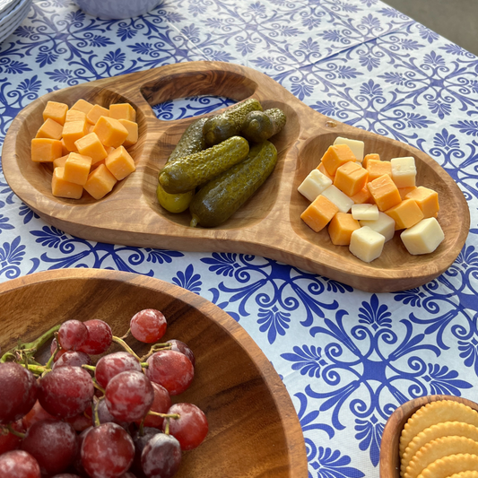 Olive Wood Appetizer Tray: 12"-14"