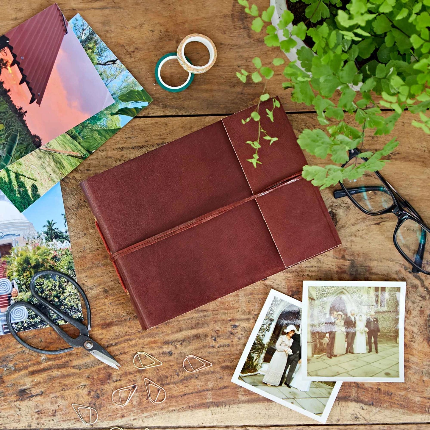 Handmade Distressed Leather Photo Album (2 options)