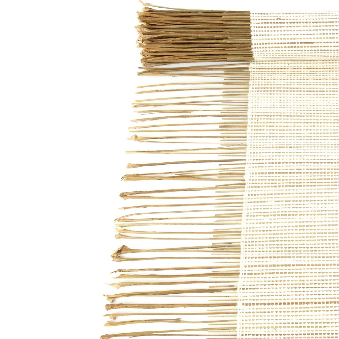 Woven Cotton and Twig Table Runner