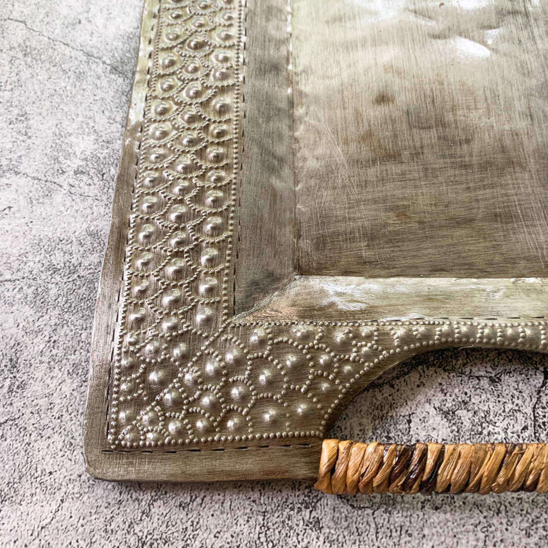Steel Drum Tray - Fish Scale