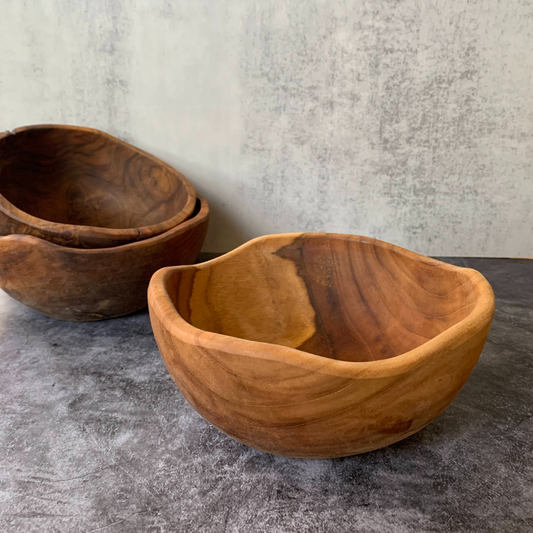 Hand Carved Live Edge Multi-Purpose Bowls