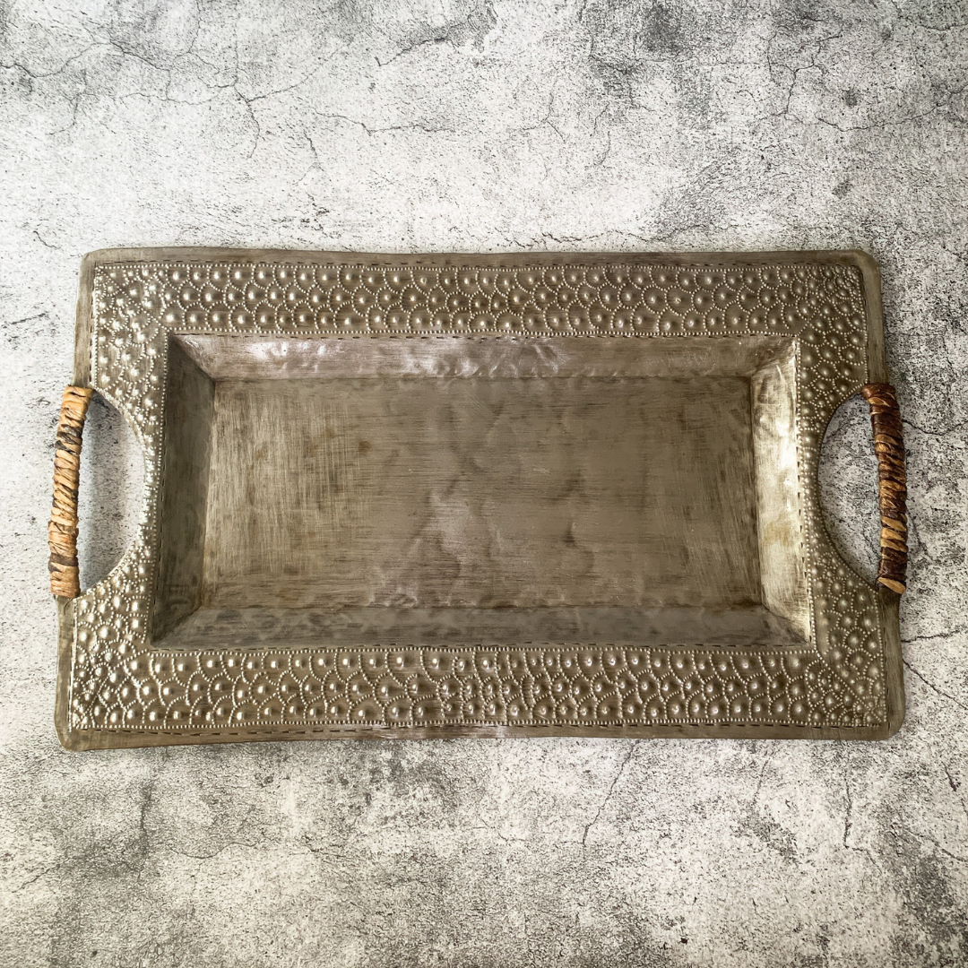 Steel Drum Tray - Fish Scale