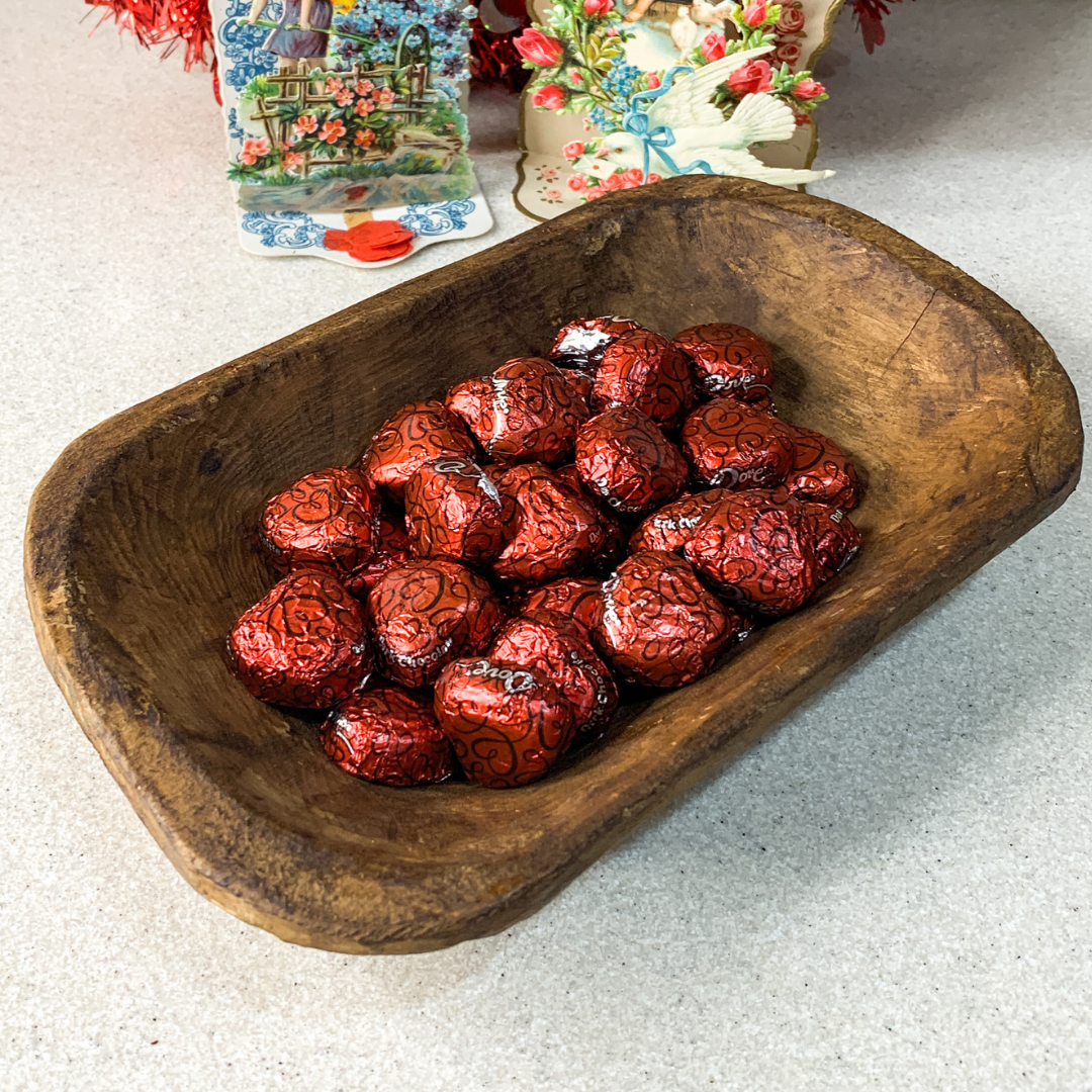 Small Wood Dough Bowl