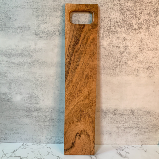 Slim Teak Wood Charcuterie Board