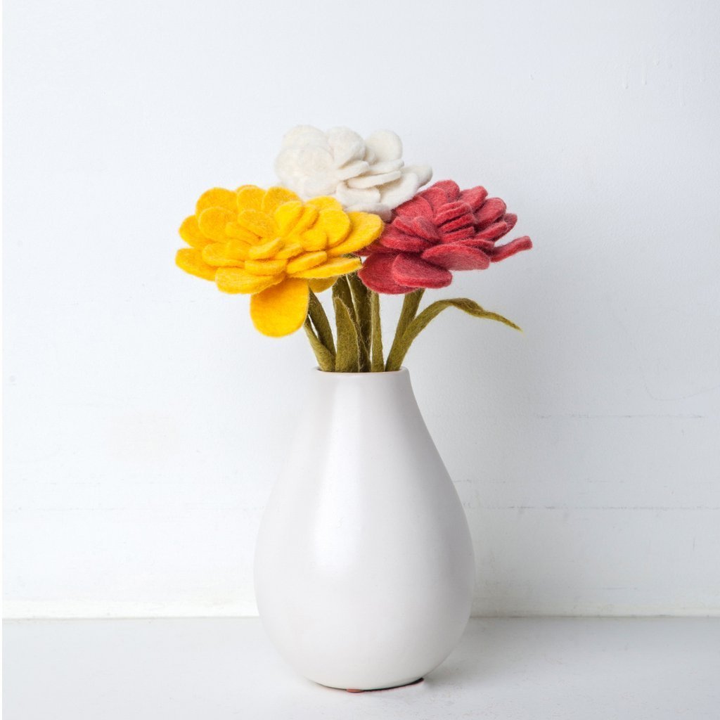 Felted Flowers & Stems